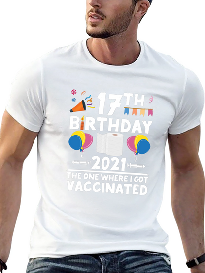 17th Birthday Vaccinated 2021 T-Shirt