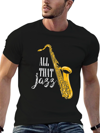 All That Jazz Saxophone Graphic T-Shirt