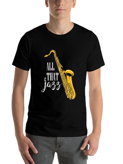 All That Jazz Saxophone Graphic T-Shirt