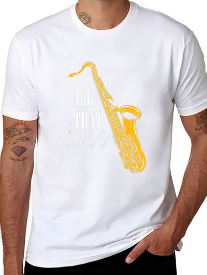 All That Jazz Saxophone Graphic T-Shirt