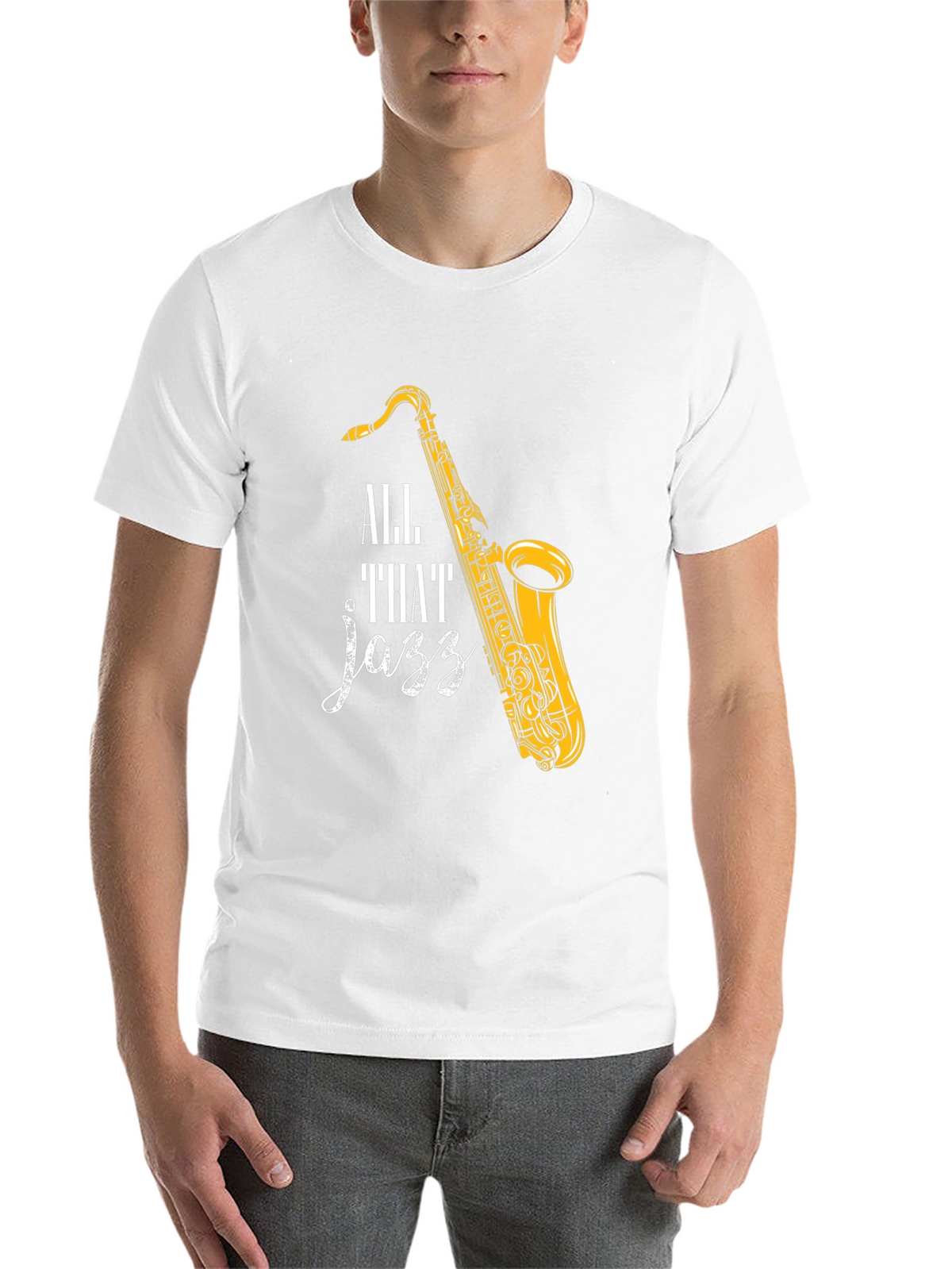 All That Jazz Saxophone Graphic T-Shirt