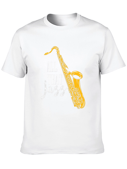 All That Jazz Saxophone Graphic T-Shirt