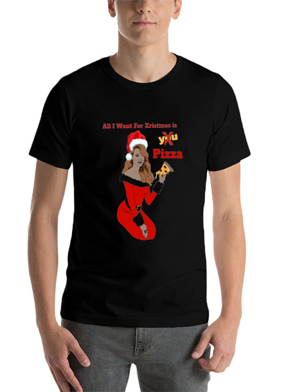 All I Want For Christmas is Pizza T-Shirt