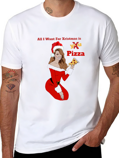 All I Want For Christmas is Pizza T-Shirt
