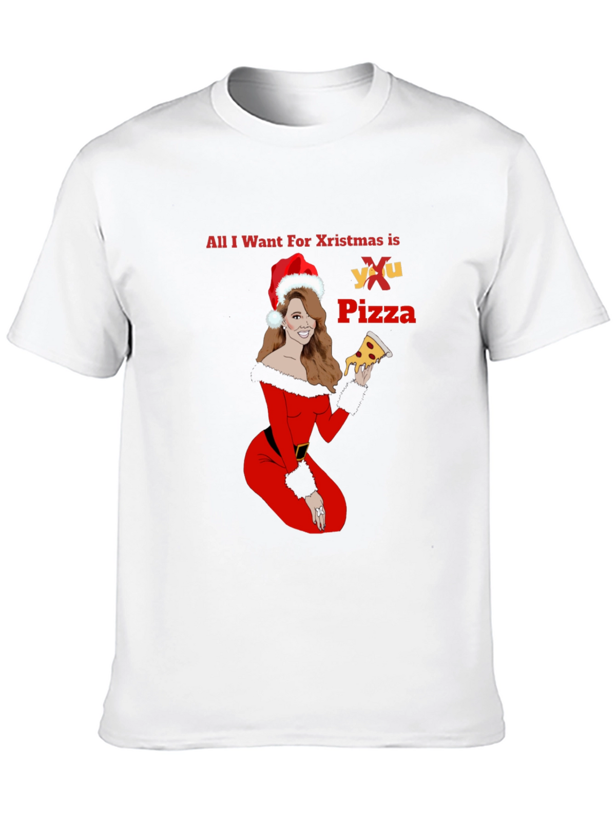 All I Want For Christmas is Pizza T-Shirt