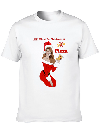 All I Want For Christmas is Pizza T-Shirt