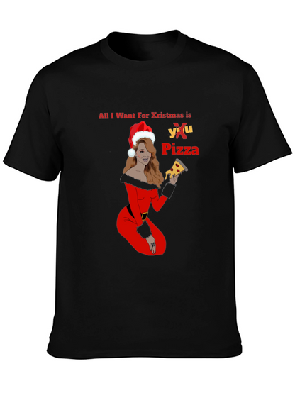 All I Want For Christmas is Pizza T-Shirt
