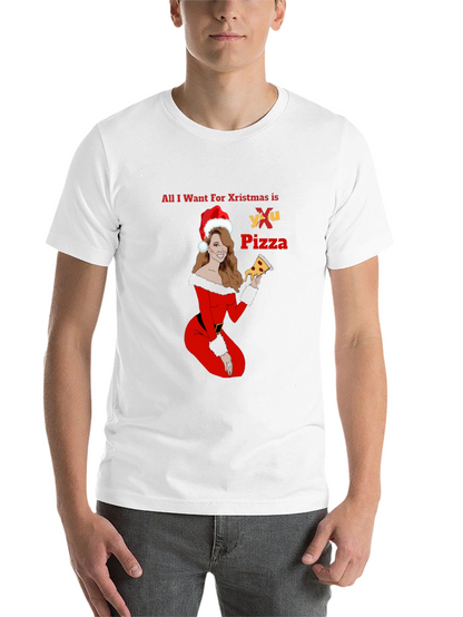 All I Want For Christmas is Pizza T-Shirt