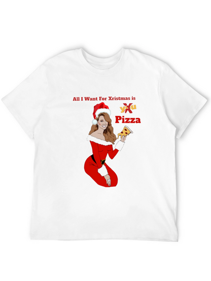 All I Want For Christmas is Pizza T-Shirt