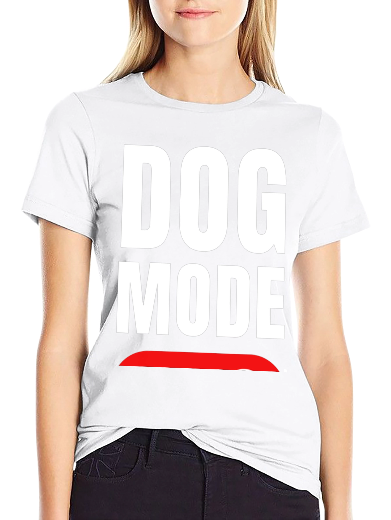 Dog Mode Graphic T-Shirt - Funny Novelty Tee