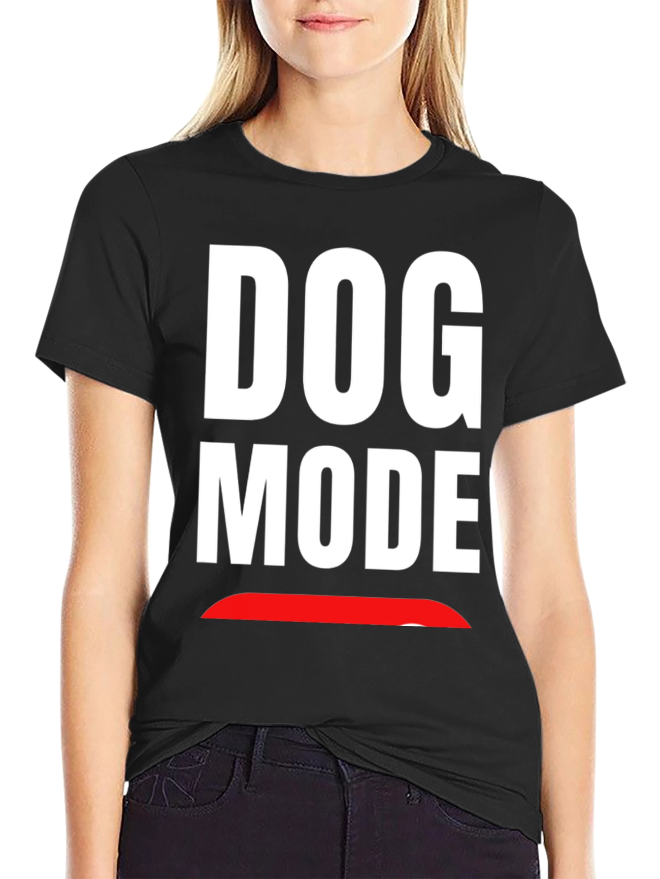 Dog Mode Graphic T-Shirt - Funny Novelty Tee