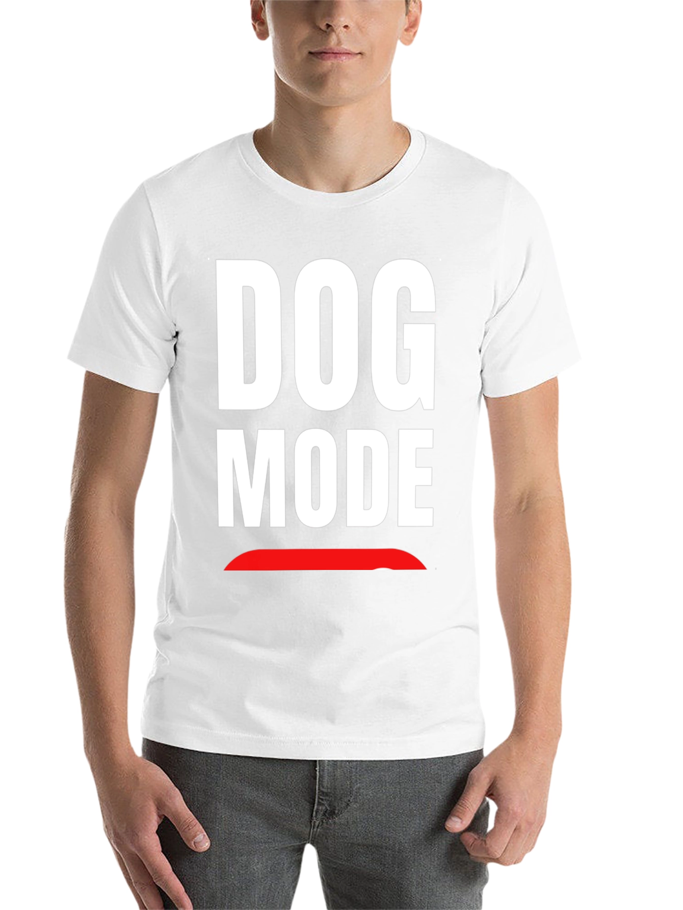 Dog Mode Graphic T-Shirt - Funny Novelty Tee