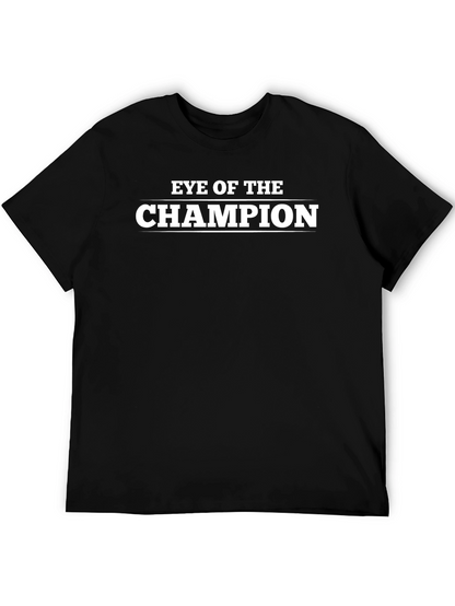 Eye of The Champion Black Graphic T-Shirt