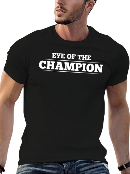 Eye of The Champion Black Graphic T-Shirt