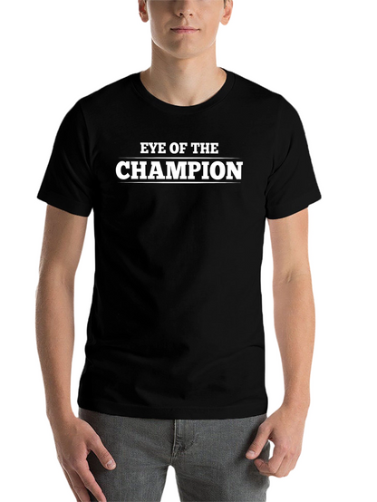 Eye of The Champion Black Graphic T-Shirt
