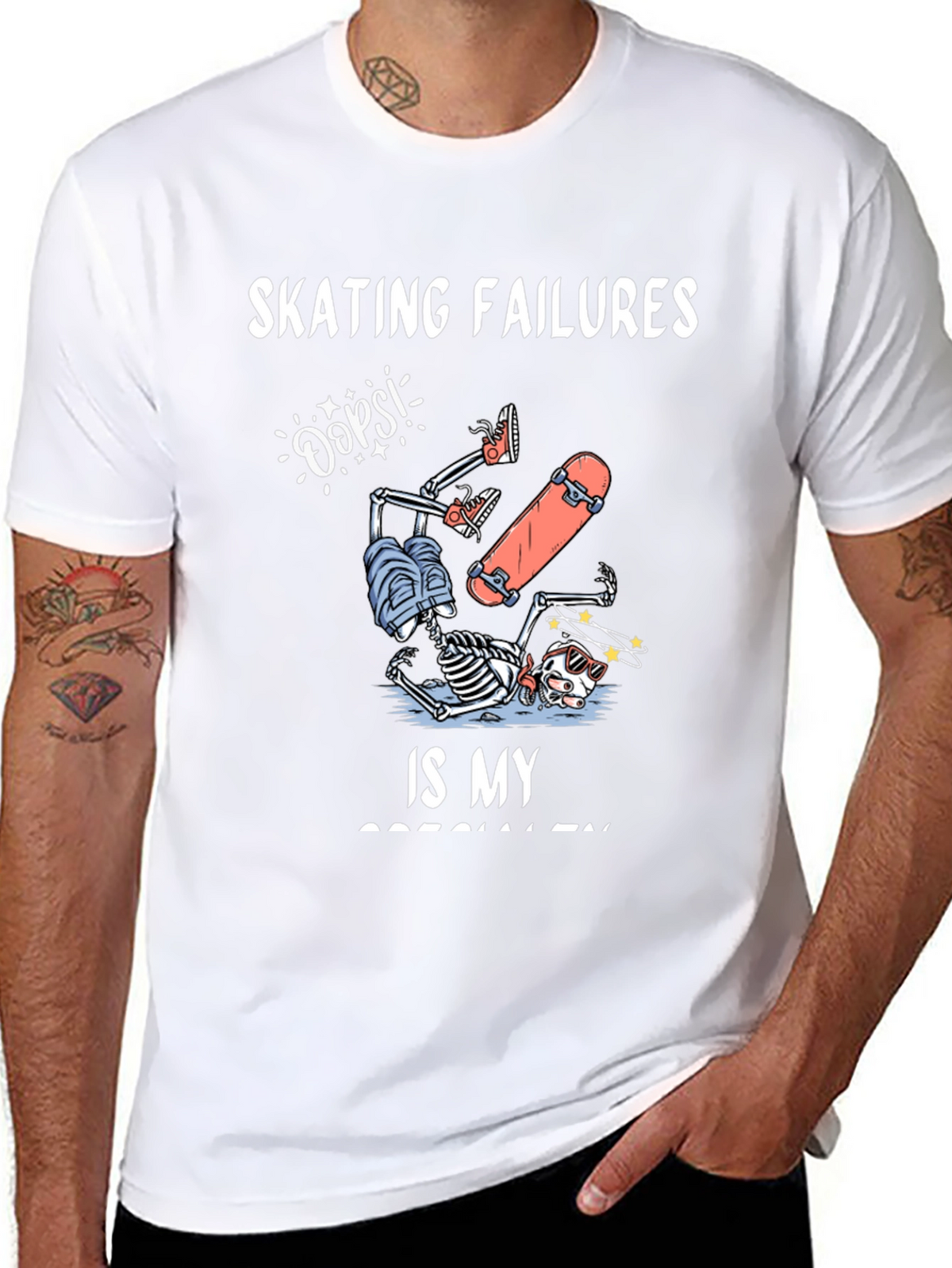 Skating Failures Skeleton Graphic Tee
