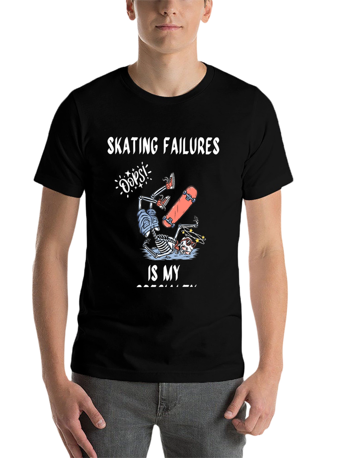 Skating Failures Skeleton Graphic Tee