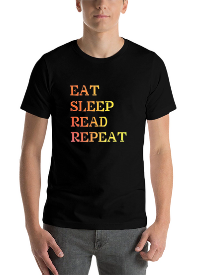 Eat Sleep Read Repeat Graphic T-Shirt