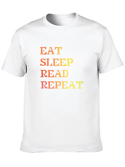Eat Sleep Read Repeat Graphic T-Shirt