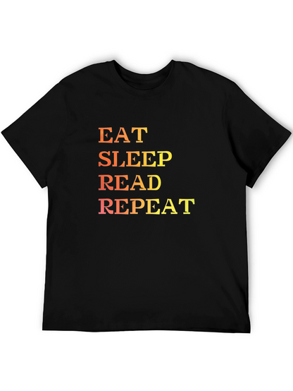 Eat Sleep Read Repeat Graphic T-Shirt