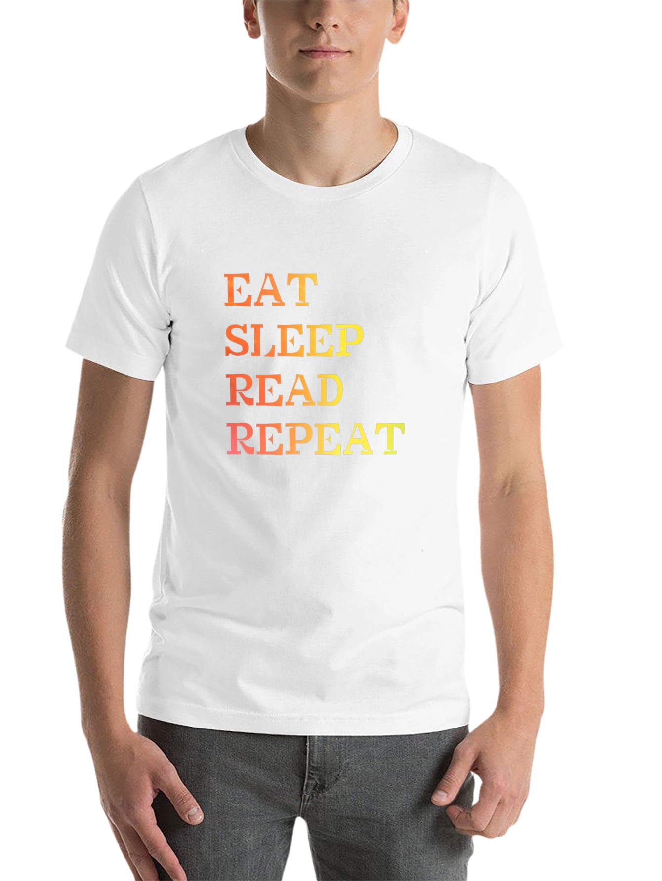 Eat Sleep Read Repeat Graphic T-Shirt