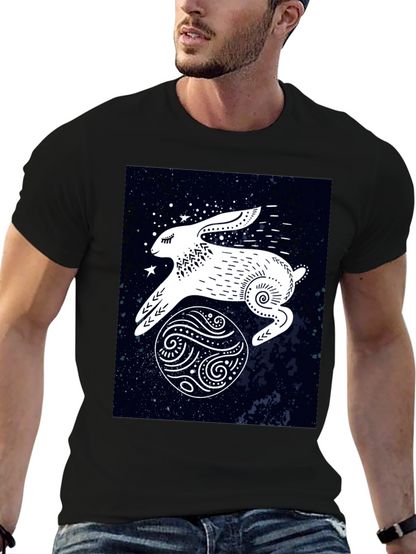 Rabbit in Space Graphic Tee