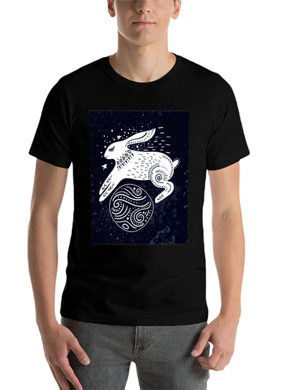 Rabbit in Space Graphic Tee