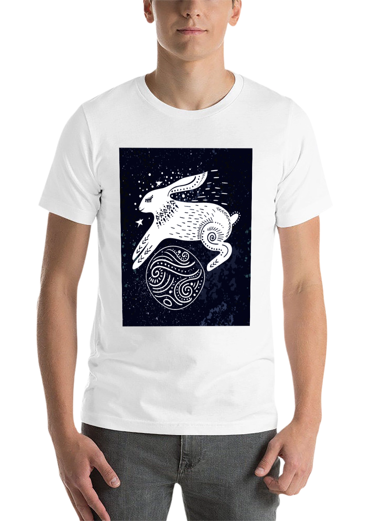 Rabbit in Space Graphic Tee