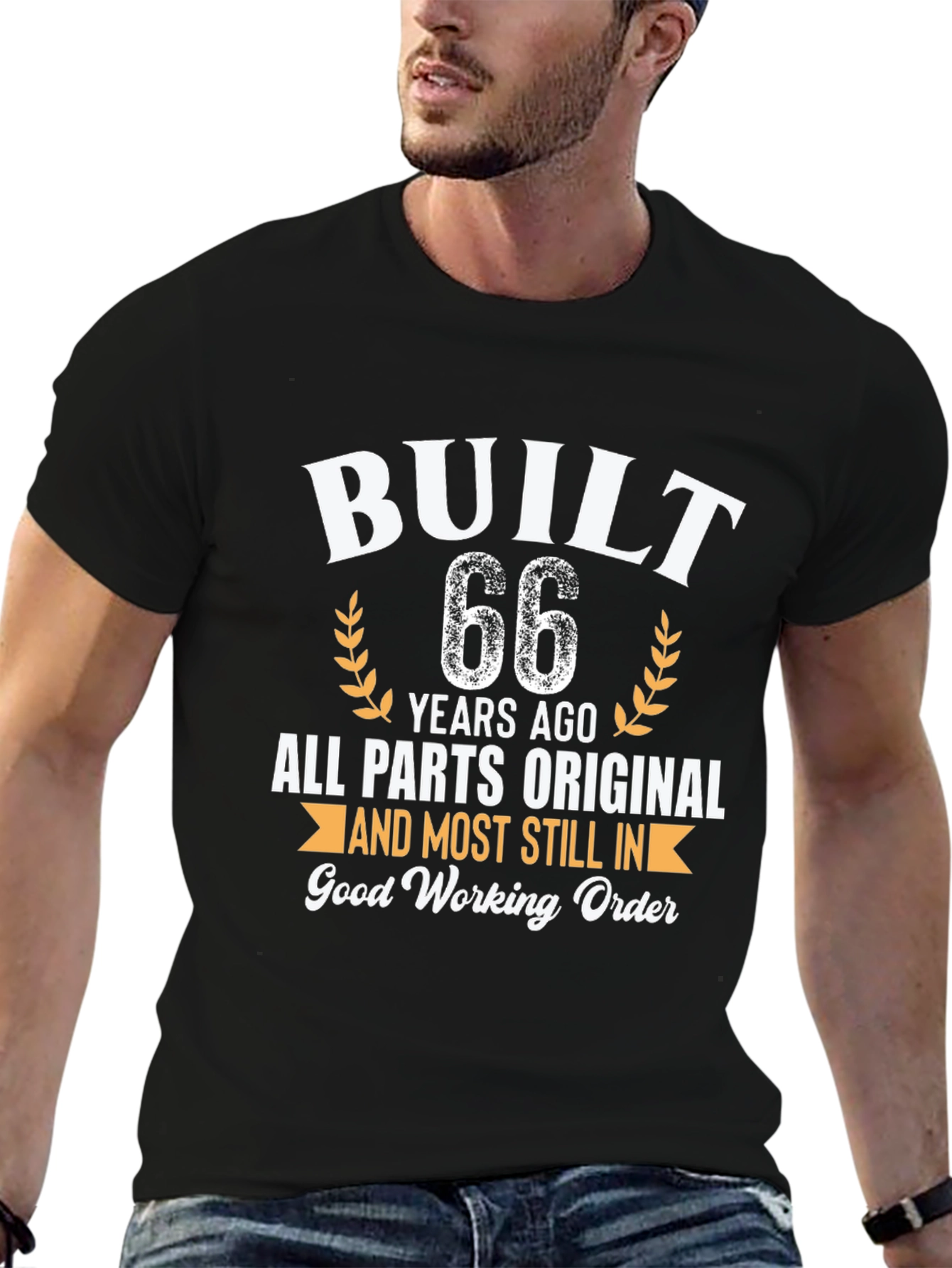Built 66 Years Ago Funny Birthday T-Shirt