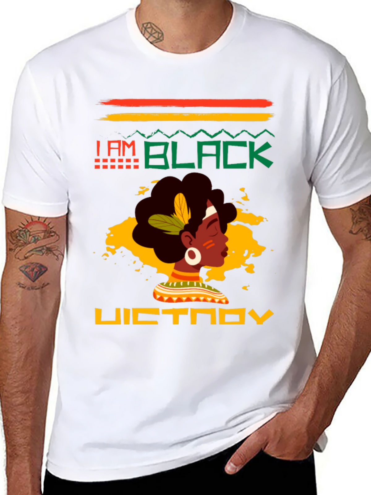 I Am Black Victory Graphic Tee