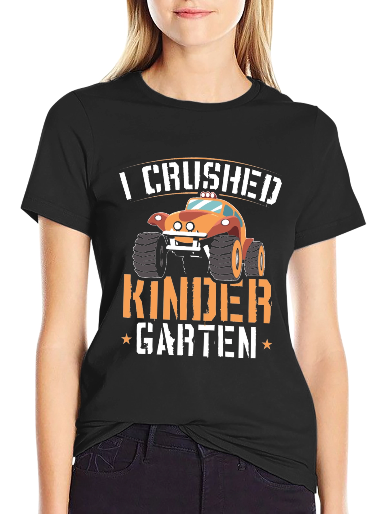 Crushed Kindergarten Monster Truck T-Shirt