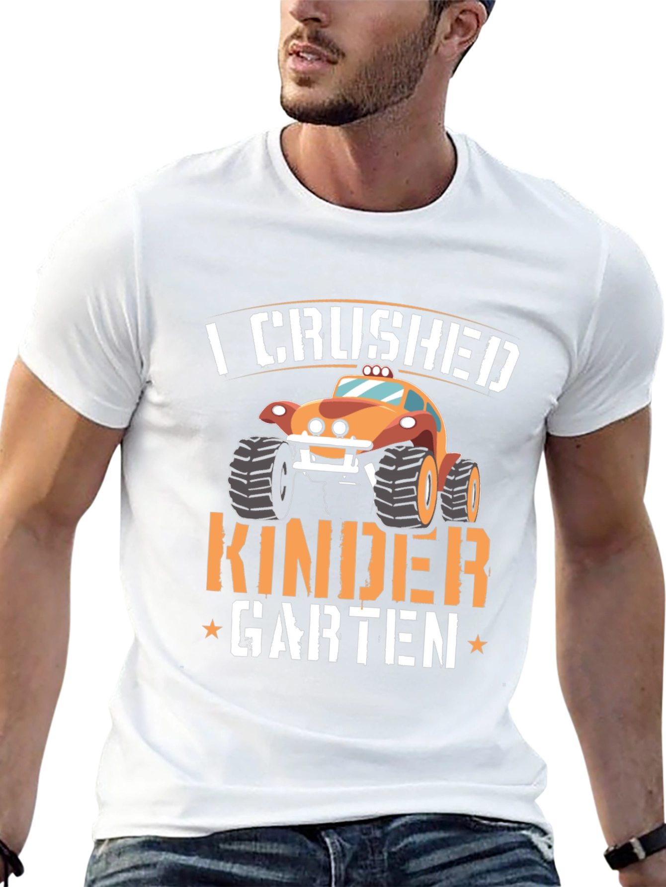 Crushed Kindergarten Monster Truck T-Shirt