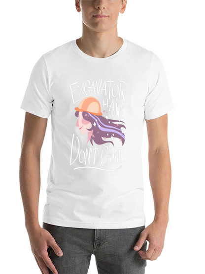 Excavator Hair Dont Care Graphic Tee