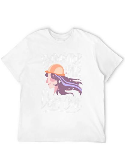 Excavator Hair Dont Care Graphic Tee
