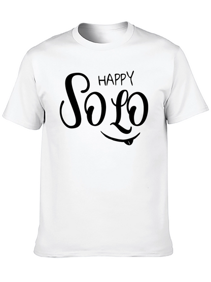 Happy Solo Black T-Shirt - Express Yourself!
