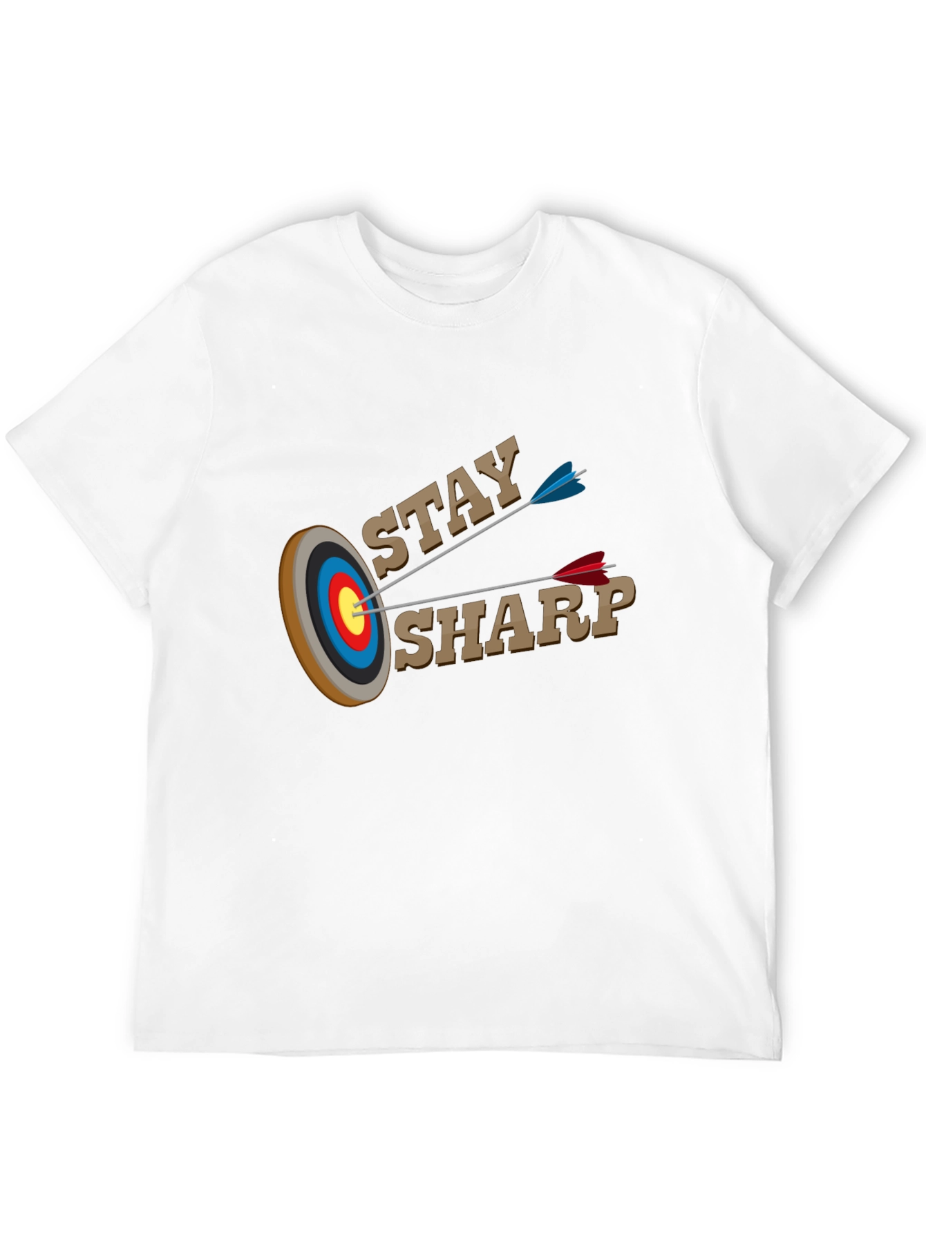 Stay Sharp T-Shirt - Archery Target Design