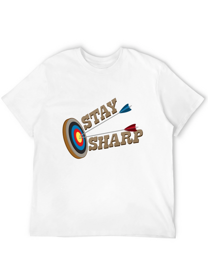 Stay Sharp T-Shirt - Archery Target Design