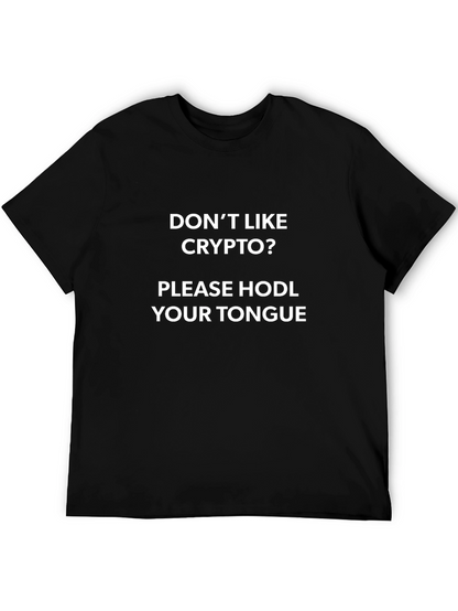 Crypto HODL Tongue Graphic Tee