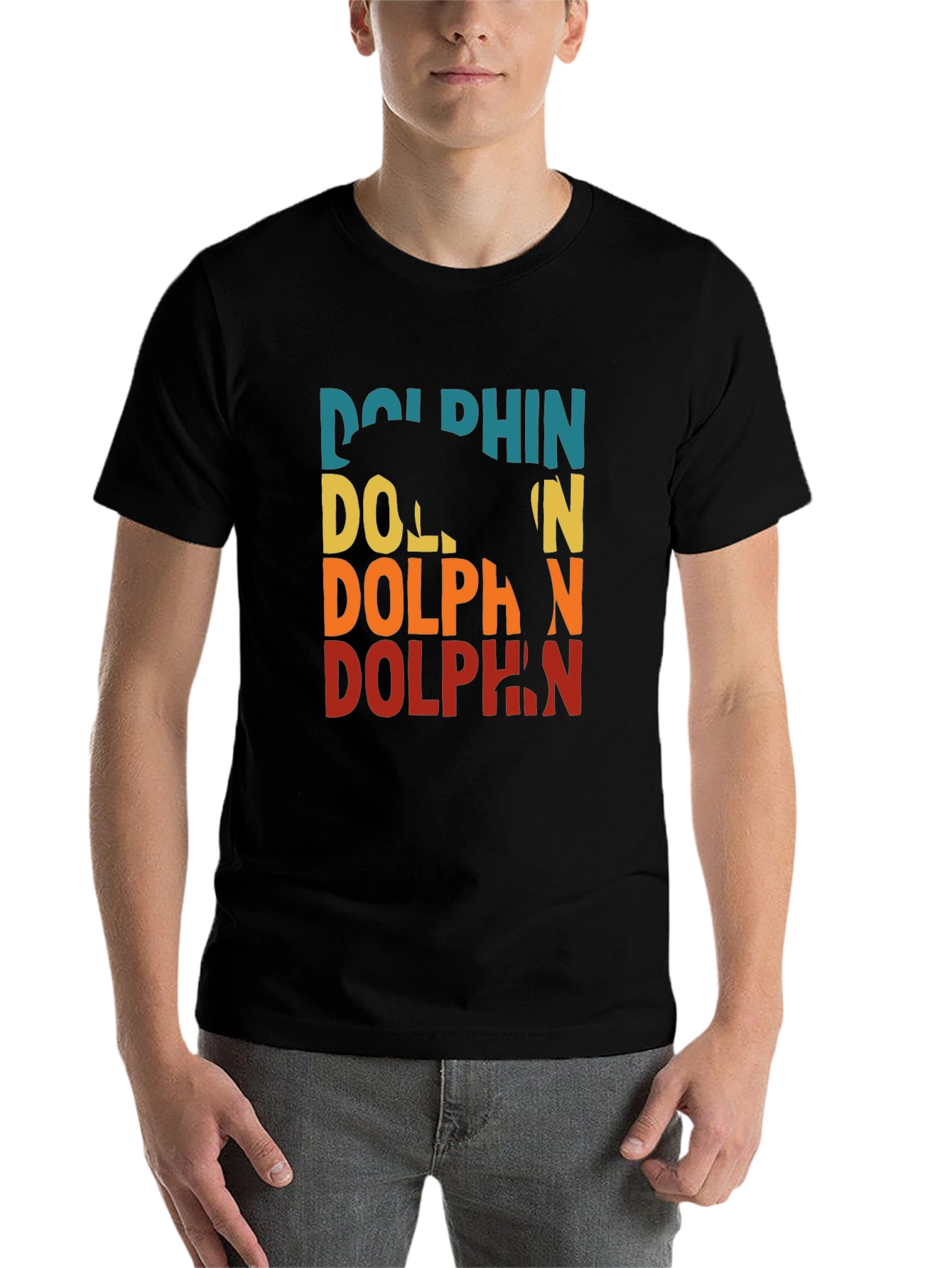 Retro Dolphin Graphic T-Shirt