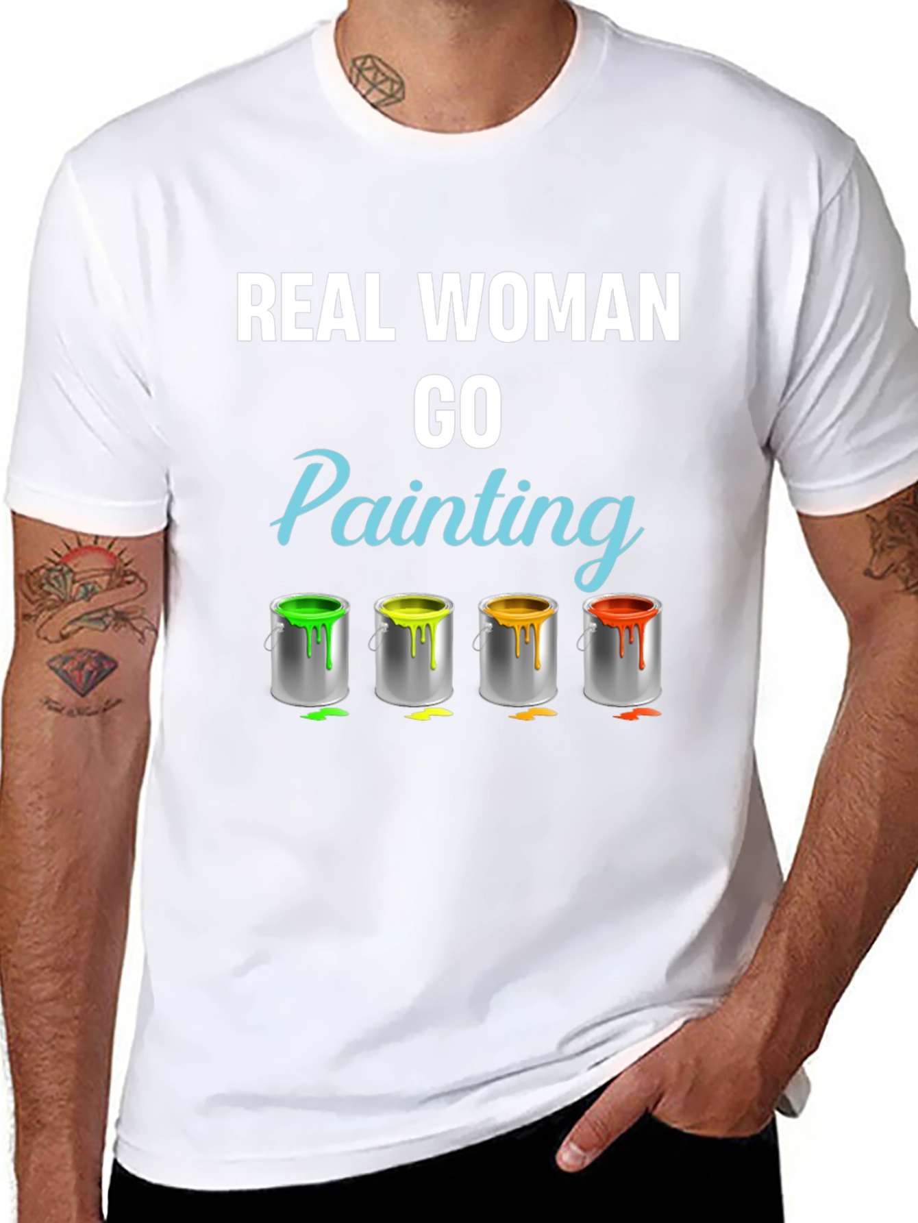Real Woman Go Painting T-Shirt
