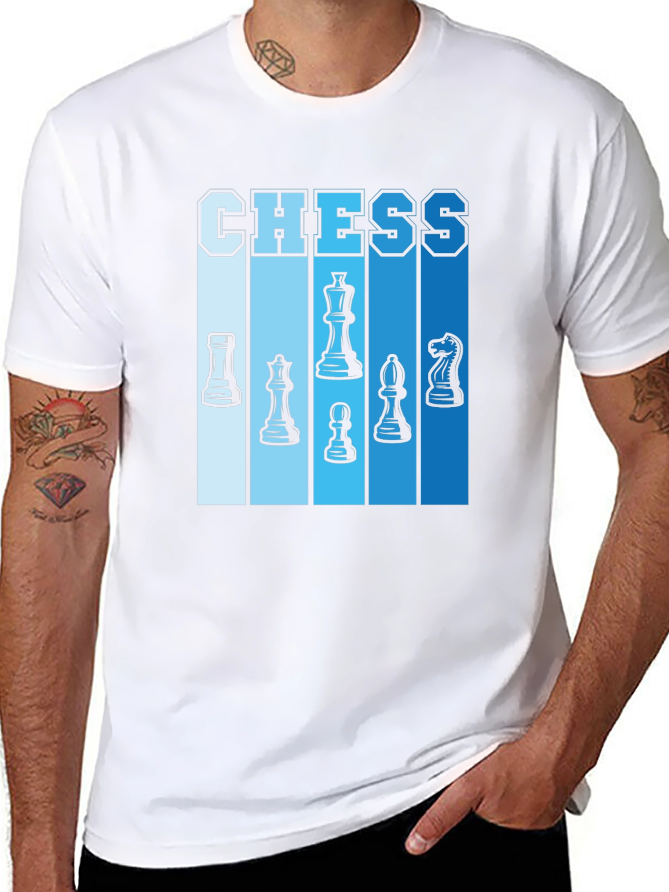 Chess Piece Graphic Tee - Stylish Casual Wear
