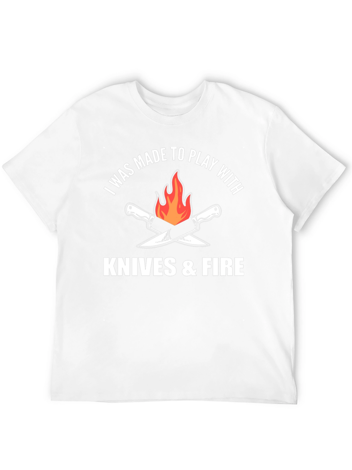 Knives & Fire Graphic Tee - Chef Cooking Barbecue
