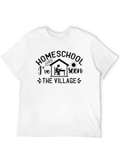Homeschool Seen The Village Black T-Shirt