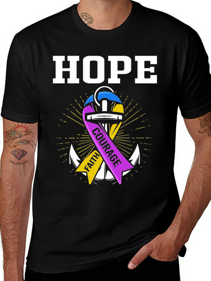 Hope Faith Courage Graphic T-Shirt
