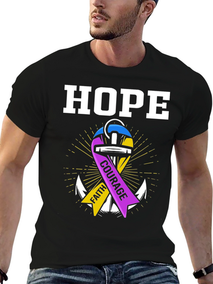 Hope Faith Courage Graphic T-Shirt