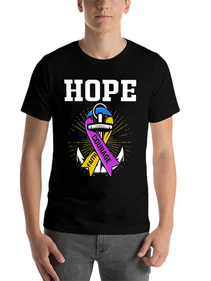 Hope Faith Courage Graphic T-Shirt