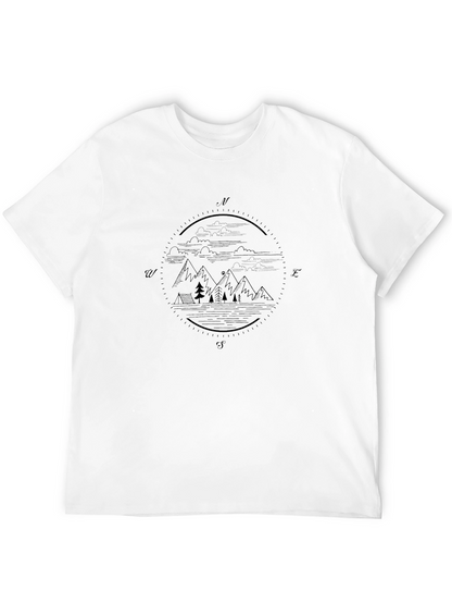 Mountain Compass Graphic T-Shirt
