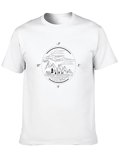 Mountain Compass Graphic T-Shirt