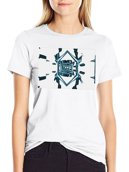 Abstract Cube Tee - Black Graphic T-Shirt