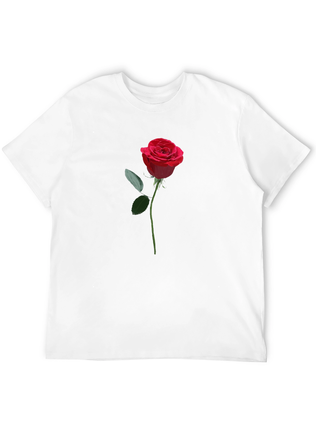 Rose Graphic Black T-Shirt